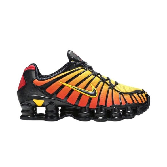 Nike Shox TL Sunrise Gradient Black/Amarillo Mens Running Shoes AV3595 004 (NEW) main image 8